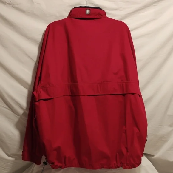 Chaps Ralph Lauren Pullover Vintage 90's Jacket W Hidden Hood Sz.L